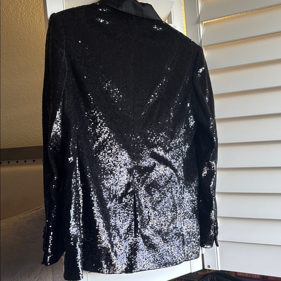 IRO New Year’s eve Black Sequin Blazer - Picture 3 of 5